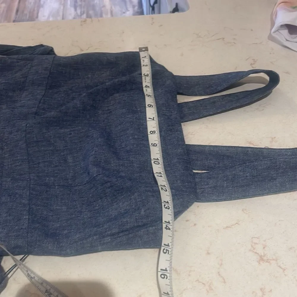 Banana Republic linen blend chambray jumpsuit SZ 0